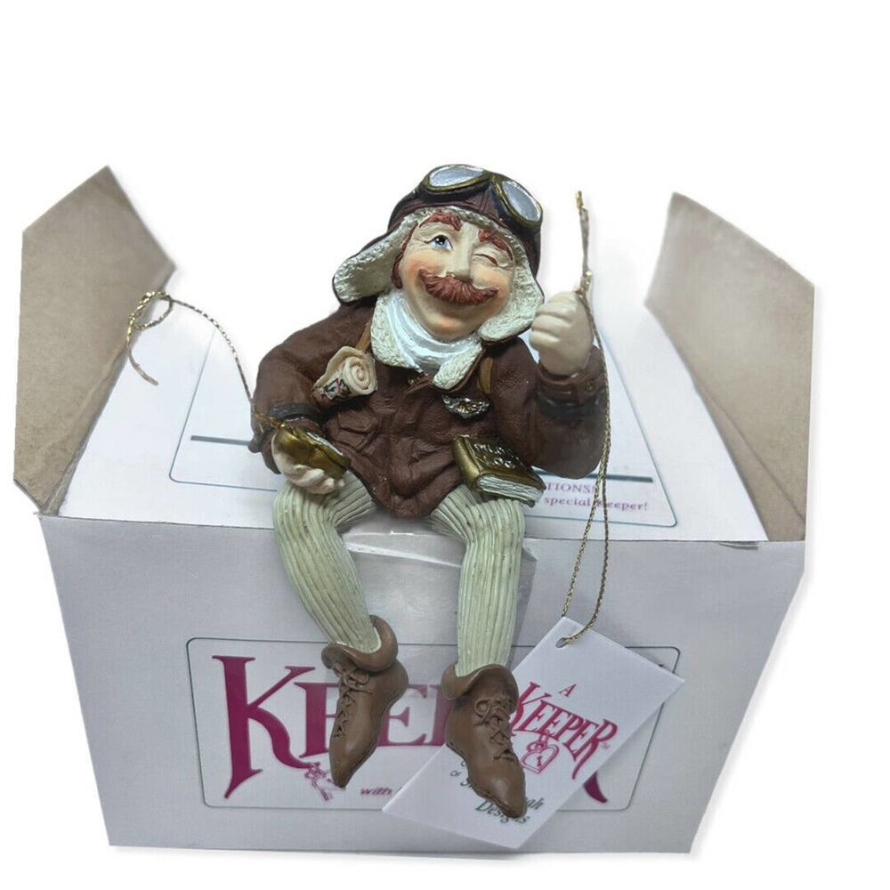 Shenandoah Designs Shelf Sitter Keeper Of‎ Flight Christmas Ornament Pilot